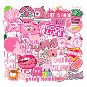 Pink Stickers 40stk