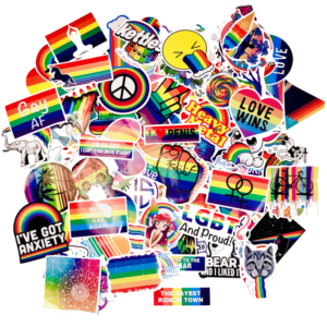 LGBT Rainbow Regnbue Stickers